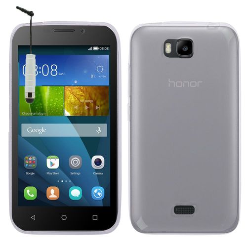 Coque Silicone Pour Huawei Y541 Gel Ultraslim Et Ajustement Parfait - Transparent + Mini Stylet