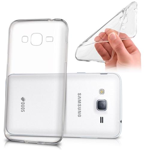 Coque Silicone Pour Samsung Galaxy J3 (2016) 5.0" Gel Ultraslim Et Ajustement Parfait - Transparent