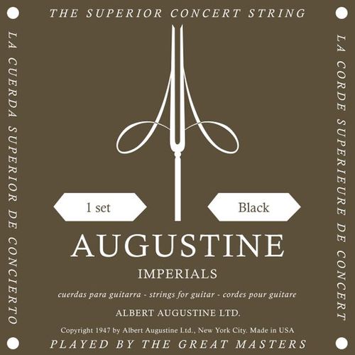 Augustine Imperials Black Cordes Nylon Guitare Classique Tension Normale