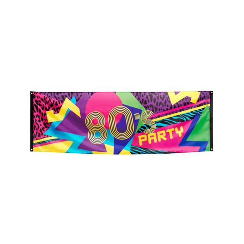 Bannière En Tissu 80's Party 74 X 220 Cm - 153630 - Taille Unique - Port 0¿