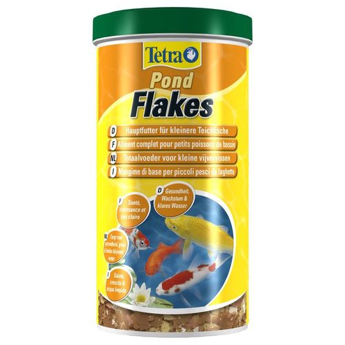 Tetra Pond Flakes - Aliment Complet En Flocons Pour Poisson De Bassin 1l