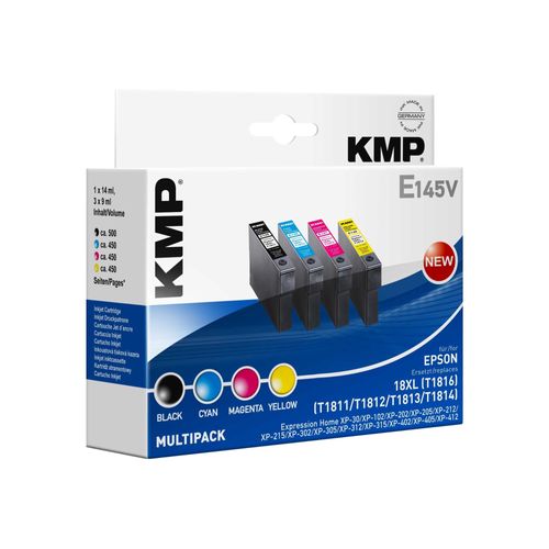 KMP E145V Multipack BK/C/M/Y kompatibel mit Epson T1816