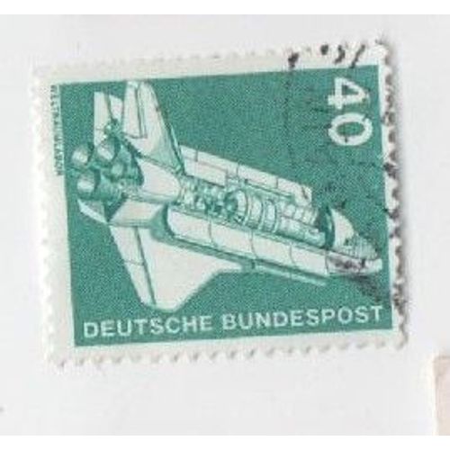 Timbre Allemagne Deutsche Navette Spatial Espace 