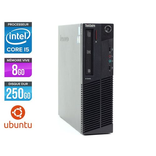 Lenovo ThinkCentre M91P SFF - Intel Core i5-2400 / 3.1 GHz - RAM 8 Go - HDD 250 Go - DVD - GigaBit Ethernet - Linux - Ubuntu