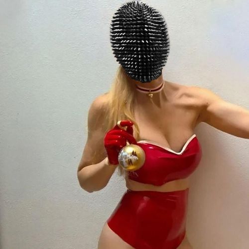 Pointes Cloutées Plein Visage Bijou Margiela Couverture Du Visage Halloween Cosplay Masque Drôle Goodnice