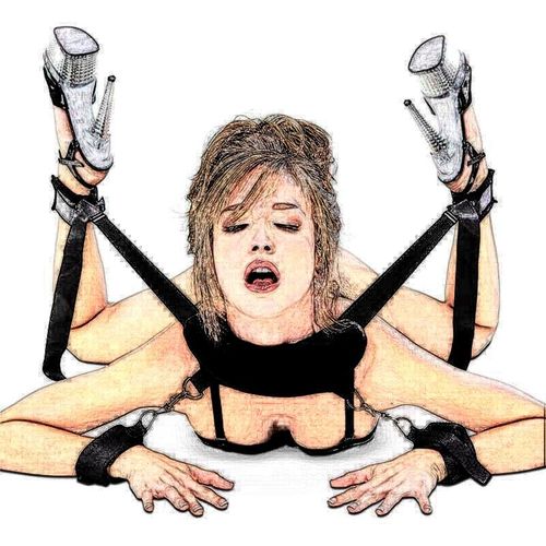 Sangle D'entrave Multi-Position - Attache Chevilles & Poignets - Bdsm Soumission Domination - Bondage Soft Menottes Goodnice