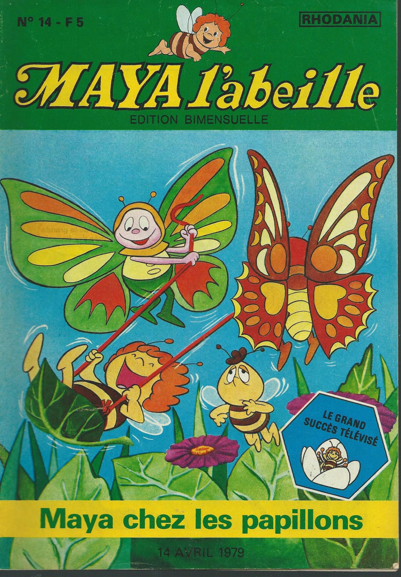 " Maya Chez Les Papillons " : Maya L'abeille N° 14 ( 14 Avril 1979 )