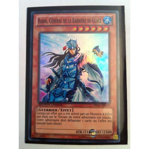 Yu-Gi-Oh! - Wgrt-Fr039 - Raiho, Général De La Barrière De Glace - Super Rare