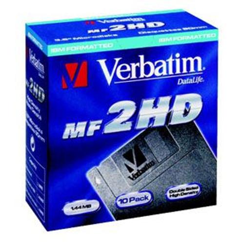 Verbatim DataLife - 10 x disquette - 1.44 Mo - gris - PC