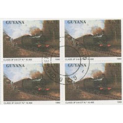 Bloc Timbres Guyana Obliteres
