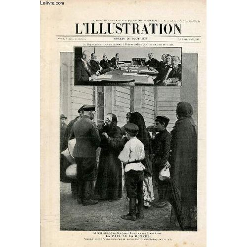 L'illustration Journal Universel N° 3261 - Gravures: La Paix Ou La Guerre, La Mobilisation À Saint-Pétersbourg: Devant Un Bureau De Recrutement (Photo De Bulla) - Les Négociations De Paix À ...