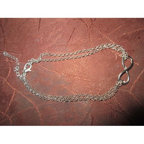 Chaîne De Cheville  Argenté Infini 20 Cm