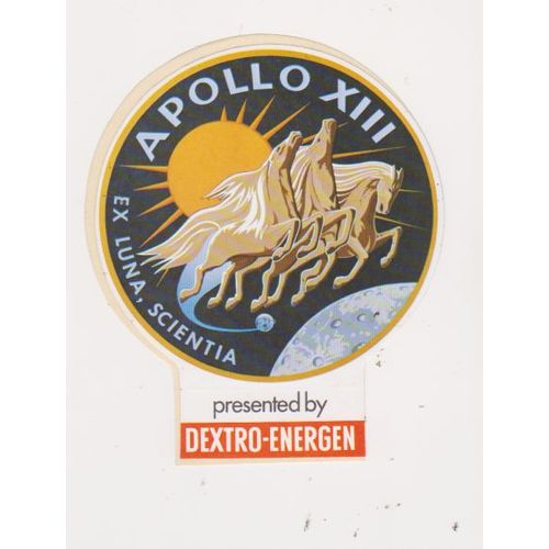 Autocollant Apollo 13   ( 10 X 10 Cm )