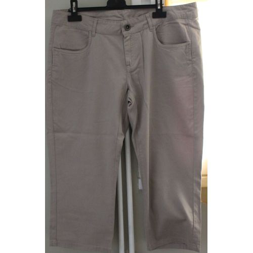 Pantacourt Tex Woman Coton 42 Beige