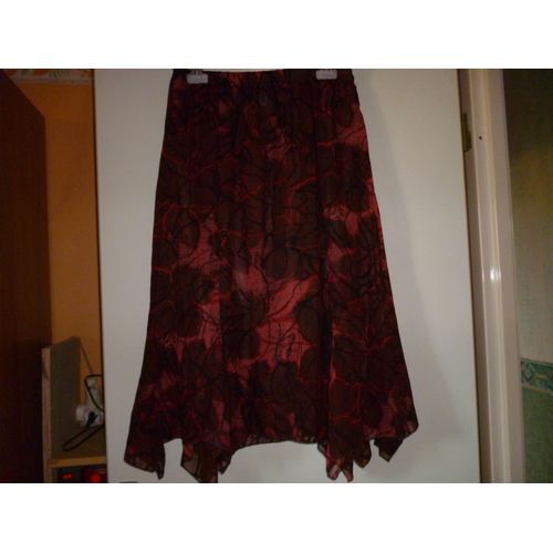Jupe Autre Ton Polyester 40 Rouge