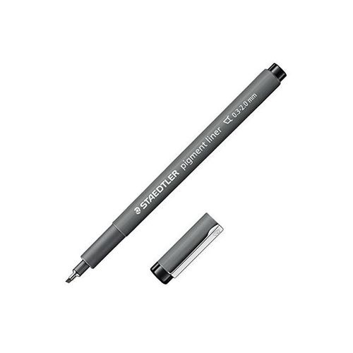 Staedtler Feutre Pte Fine Pointe Biseautée 0,3 - 2 Mm Noir