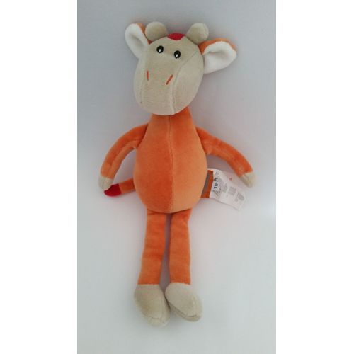 Doudou  Vache Girafe Marèse Orange Rouge Beige /Crème /Écru Jouet Bebe Naissance Peluche Éveil Enfant Blanket Comforter Soft Toys Plush 29 Cm