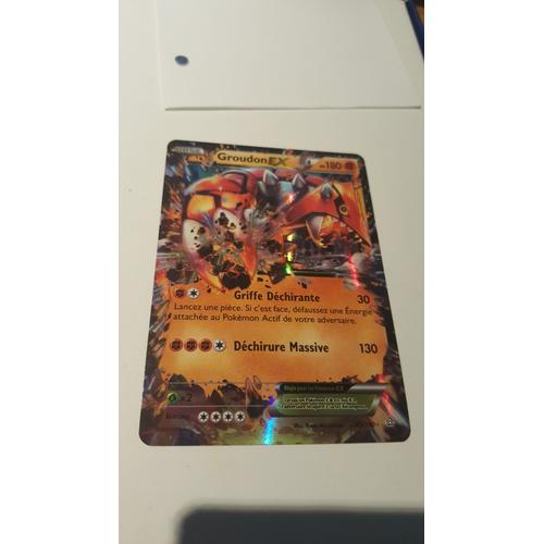 Carte Pokémon : Groudon Rare Holo Ex - 180 Pv - 85/160 - Xy / Primo Choc Fr