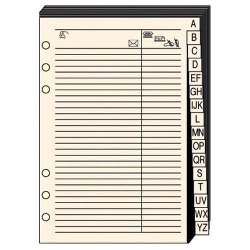 Quo Vadis Recharge Accessoires Organiseur Repertoire Tel Timer 14 Ivoire 8 X 12 Cm