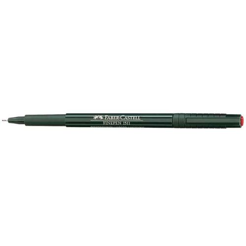 Faber-Castell Lot De 3 Stylos Feutre Extra-Fin Finepen 1511, Rouge