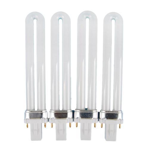 Néon 4pcs 9w Lampe Uv Ongles Gel Ampoule Manucure Séchoir À Ongles 