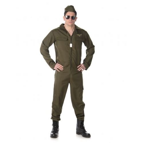 Déguisement Pilote De Chasse Homme, Taille Large