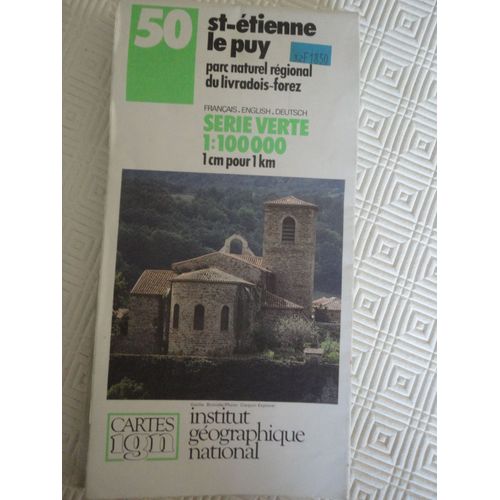 Carte Ign N° 50 Saint Etienne / Le Puy
