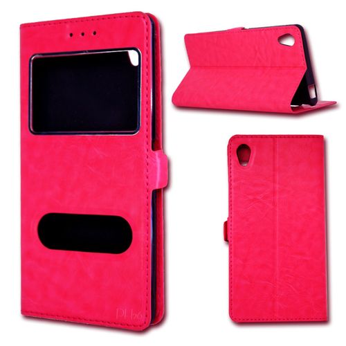 Htc 530 Etui Housse Coque Folio Rose By Ph26® 