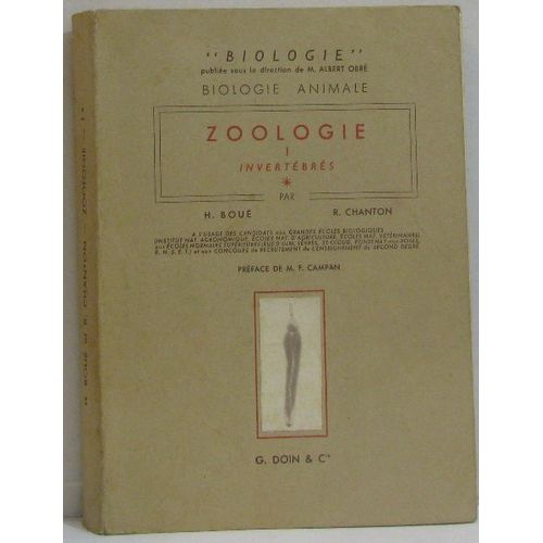 Zoologie 1 Invertébrés