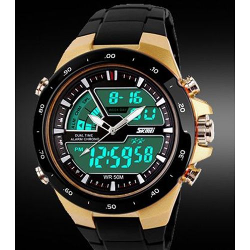 Montres De Sport Mode Étanche Casual Quartz Numérique Et Analogique Militaire Multifonctionnel Hommes Montres De Sport