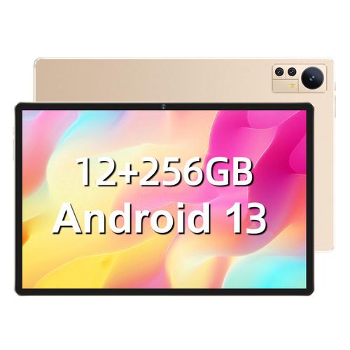 Tablette Tactile - WUXIAN S39 (4G LTE+ WIFI) - 10,36" + 1920*1200 FHD IPS - RAM 12GO+ ROM 256GO(1TO TF) - Double SIM Carte- Android 13 - 7000mAh/Bluetooth 5.0/Google GMS/Type-C - Doré