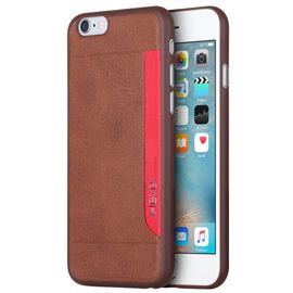 Coque Souple Xlevel Vintage Card Pour Iphone 6s Plus Coloris Marron