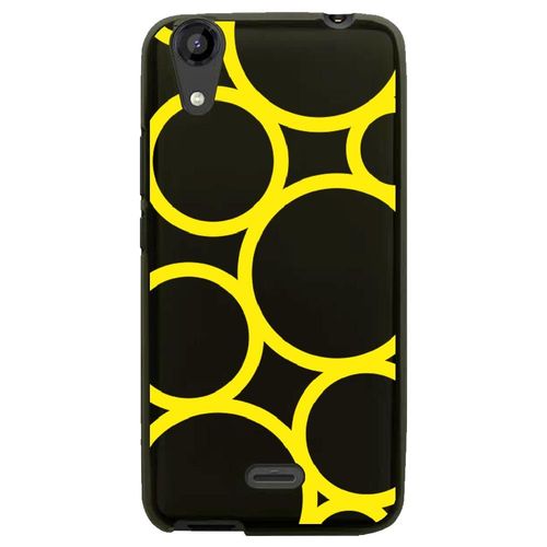 Coque Souple Pour Lg Bello Ii Avec Impression Motifs Ronds Jaunes