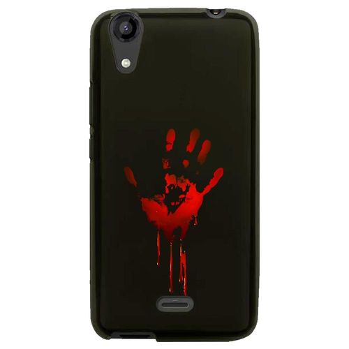Coque Souple Pour Lg Bello Ii Avec Impression Motifs Main Ensanglantée