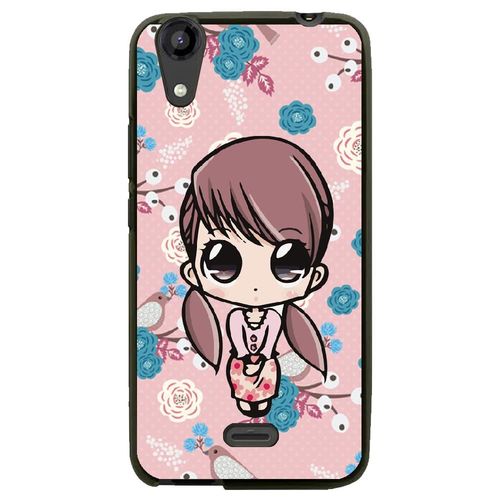 Coque Souple Pour Lg Bello Ii Avec Impression Motifs Petite Fille Manga