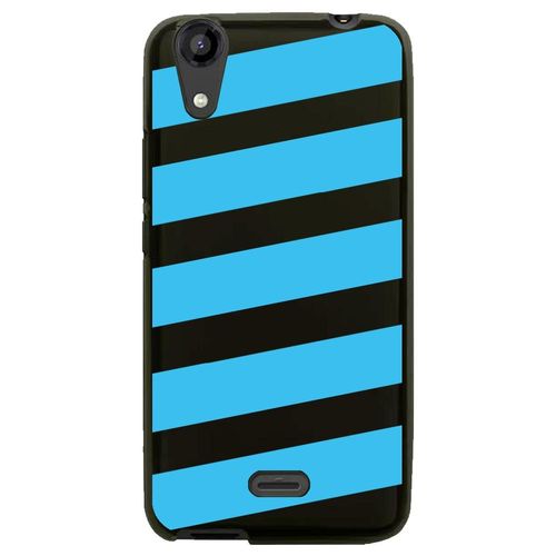 Coque Souple Pour Lg Bello Ii Avec Impression Motifs Bandes Bleues