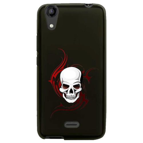 Coque Souple Pour Lg Bello Ii Avec Impression Motifs Tête De Mort Sur Fond Trib