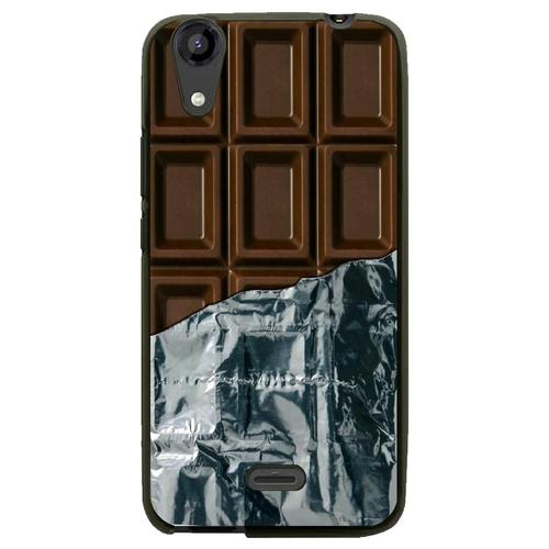 Coque Souple Pour Lg Bello Ii Avec Impression Motifs Tablette De Chocolat