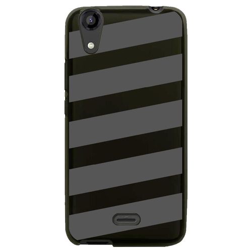 Coque Souple Pour Lg Bello Ii Avec Impression Motifs Bandes Grises