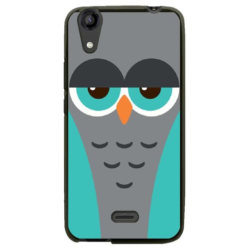Coque Souple Pour Lg Bello Ii Avec Impression Motifs Chouette Endormie Bleue Et