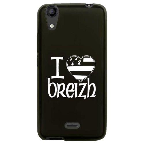 Coque Souple Pour Lg Bello Ii Avec Impression Motifs Drapeau Breton I Love Breiz