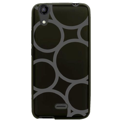 Coque Souple Pour Lg Bello Ii Avec Impression Motifs Ronds Gris