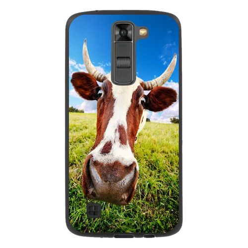 Coque Souple Pour Lg K7 Avec Impression Motifs Vache
