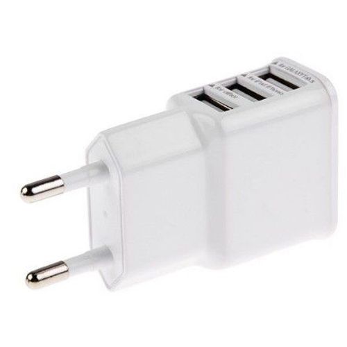 1-3 Port Usb 5v Micro Mur Voyage Chargeur Adaptateur Secteur Pr Iphone Samsung Blanc 2a