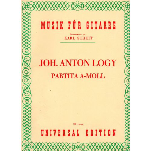 Musik Für Gitarre Partita A-Moll
