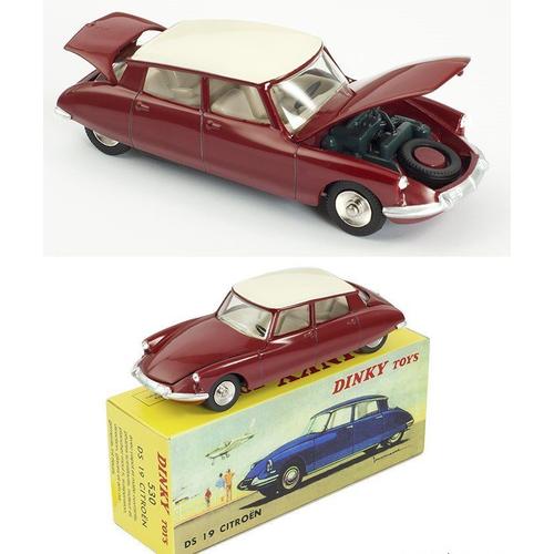 Citroen Ds19 Bordeaux Dinkytoys 530 Atlas Dinky Toys-Dinky Toys