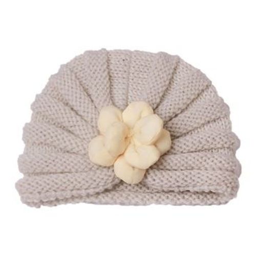 Bonnet D'hiver Tricot¿¿ Pour B¿¿B¿¿ Fille, Bonnet Turban, Bonnet Pour Nouveau-N¿¿ Hz581