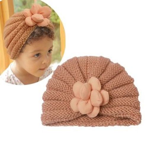 Bonnet D'hiver Tricot¿¿ Pour B¿¿B¿¿ Fille, Bonnet Turban, Bonnet Pour Nouveau-N¿¿ Hz583