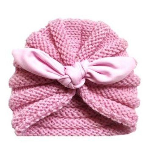 Bonnet D'hiver Tricot¿¿ Pour B¿¿B¿¿ Fille, Bonnet Turban, Bonnet Pour Nouveau-N¿¿ Hz593