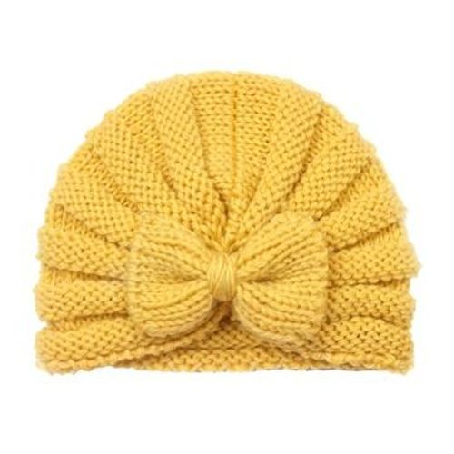 Bonnet D'hiver Tricot¿¿ Pour B¿¿B¿¿ Fille, Bonnet Turban, Bonnet Pour Nouveau-N¿¿ Hz635